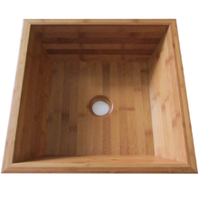 Square Bamboo Bathroom Basin